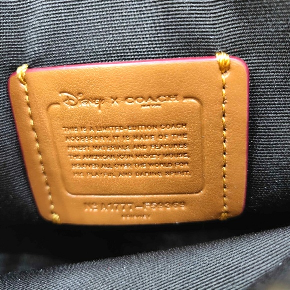 NEW! COACH x DISNEY Patricia Ears Saddle Bag Brown - Picture 3 of 8